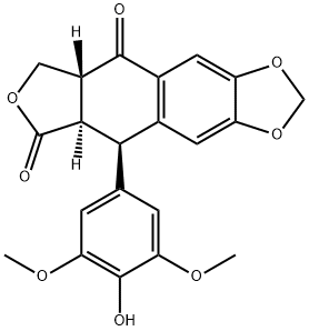 4'-去甲基鬼臼毒酮 結(jié)構(gòu)式