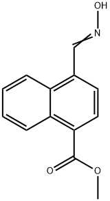 methyl 4-[(hydroxyimino)methyl]-1-naphthalenecarboxylate Struktur
