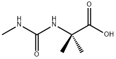 2-methyl-2-[(methylcarbamoyl)amino]propanoic acid Struktur