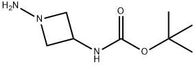 Carbamic acid, N-(1-amino-3-azetidinyl)-, 1,1-dimethylethyl ester Struktur
