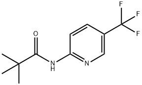 Propanamide, 2,2-dimethyl-N-[5-(trifluoromethyl)-2-pyridinyl]- Struktur