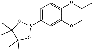 1,3,2-Dioxaborolane, 2-(4-ethoxy-3-methoxyphenyl)-4,4,5,5-tetramethyl- Struktur