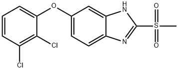 Triclabendazole sulfone Structure