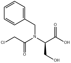 D-Serine, N-(2-chloroacetyl)-N-(phenylmethyl)- Struktur
