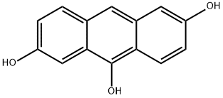 2,6,9-Anthracenetriol Struktur