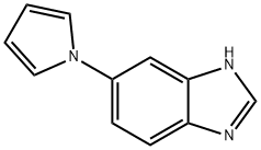 1H-Benzimidazole, 6-(1H-pyrrol-1-yl)- Struktur