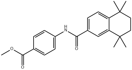 Benzoic acid, 4-[[(5,6,7,8-tetrahydro-5,5,8,8-tetramethyl-2-naphthalenyl)carbonyl]amino]-, methyl ester