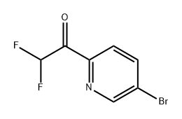 Ethanone, 1-(5-bromo-2-pyridinyl)-2,2-difluoro- Struktur