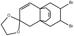 Spiro[4a,8a-butanonaphthalene-2(1H),2'-[1,3]dioxolane], 10,11-dibromo-5,8-dihydro- (9CI) Struktur