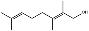 2,6-Octadien-1-ol, 2,3,7-trimethyl-, (2E)- Struktur
