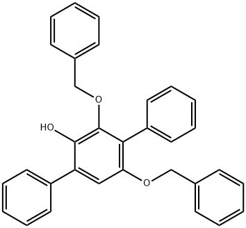 [1,1':4',1''-Terphenyl]-2'-ol, 3',5'-bis(phenylmethoxy)- Struktur