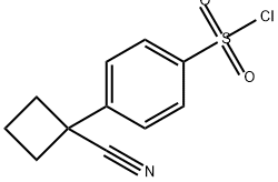 4-?(1-?cyanocyclobutyl)?- Benzenesulfonyl chloride Struktur