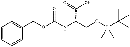 SERINE, O-[(1,1-DIMETHYLETHYL)DIMETHYLSILYL]-N-[(PHENYLMETHOXY)CARBONYL]- 結(jié)構(gòu)式