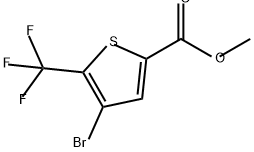 2-Thiophenecarboxylic acid, 4-bromo-5-(trifluoromethyl)-, methyl ester Structure