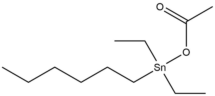 Diethylhexyltin acetate Struktur
