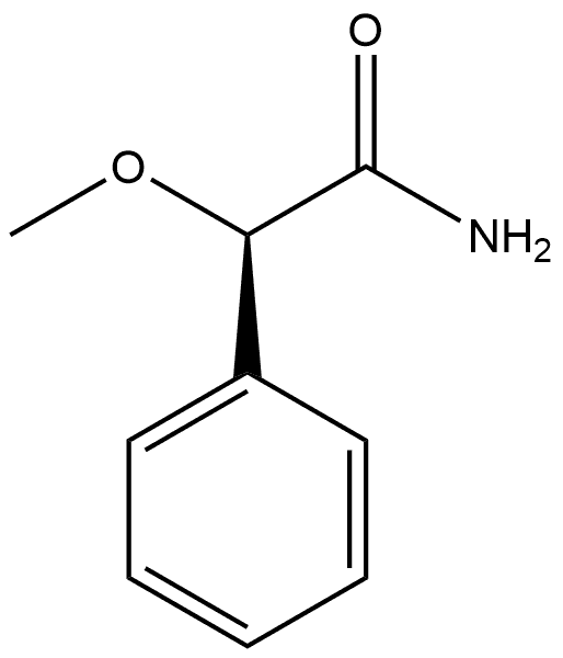 Benzeneacetamide, α-methoxy-, (αR)- Struktur