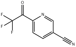 6-(2,2,2-Trifluoroacetyl)pyridine-3-carbonitrile Struktur