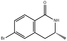1(2H)-Isoquinolinone, 6-bromo-3,4-dihydro-3-methyl-, (3R)- Struktur