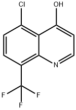 5-Chloro-8-(trifluoromethyl)quinolin-4-ol Struktur