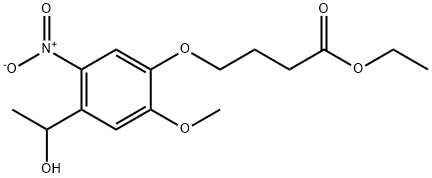 Butanoic acid, 4-[4-(1-hydroxyethyl)-2-methoxy-5-nitrophenoxy]-, ethyl ester