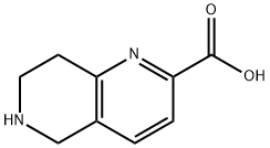 1,6-Naphthyridine-2-carboxylic acid, 5,6,7,8-tetrahydro- Struktur