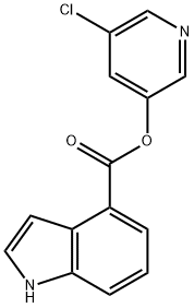 1H-Indole-4-carboxylic acid, 5-chloro-3-pyridinyl ester|化合物GRL-0496