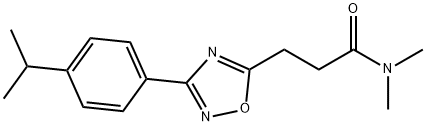 N,N-DIMETHYL-3-[3-(4-PROPAN-2-YLPHENYL)-1,2,4-OXADIAZOL-5-YL]PROPANAMIDE Struktur