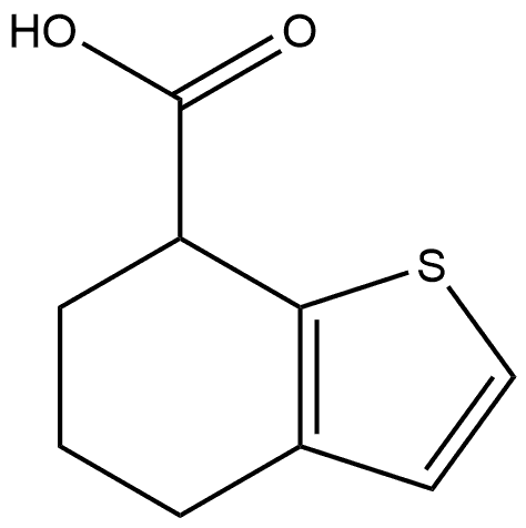 4,5,6,7-Tetrahydrobenzo[b]thiophene-7-carboxylic acid Struktur