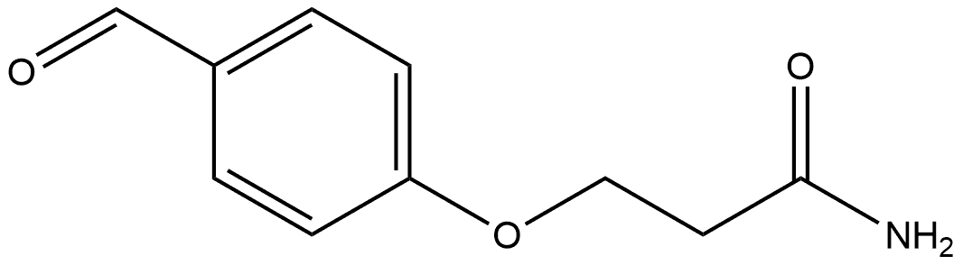 3-(4-Formylphenoxy)propanamide Struktur