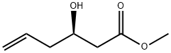5-Hexenoic acid, 3-hydroxy-, methyl ester, (3R)- Struktur