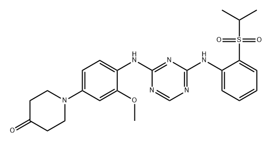 4-Piperidinone, 1-[3-methoxy-4-[[4-[[2-[(1-methylethyl)sulfonyl]phenyl]amino]-1,3,5-triazin-2-yl]amino]phenyl]-