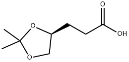 1,3-Dioxolane-4-propanoic acid, 2,2-dimethyl-, (4S)- Struktur