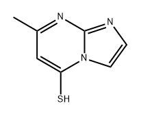 Imidazo[1,2-a]pyrimidine-5-thiol, 7-methyl- Struktur