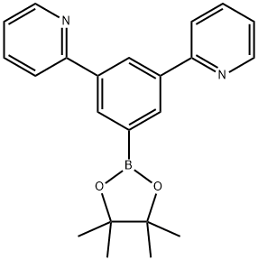 Pyridine, 2,2'-[5-(4,4,5,5-tetramethyl-1,3,2-dioxaborolan-2-yl)-1,3-phenylene]bis- Struktur
