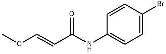 2-Propenamide, N-(4-bromophenyl)-3-methoxy-, (2E)- Struktur