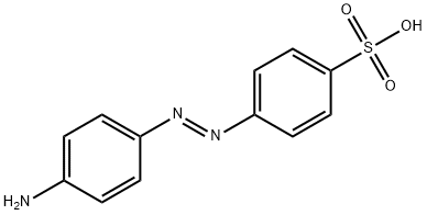 Benzenesulfonic acid, 4-[(1E)-2-(4-aminophenyl)diazenyl]- Struktur