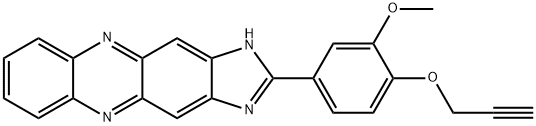 14-[3-methoxy-4-(prop-2-yn-1-yloxy)phenyl]-2,9,13,15-tetraazatetracyclo[8.7.0.0^{3,8}.0^{12,16}]heptadeca-1,3(8),4,6,9,11,13,16-octaene Structure