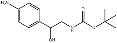 Carbamic acid, N-[2-(4-aminophenyl)-2-hydroxyethyl]-, 1,1-dimethylethyl ester Struktur
