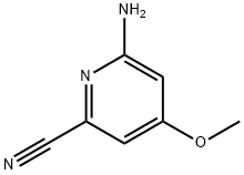 2-Pyridinecarbonitrile, 6-amino-4-methoxy- Struktur