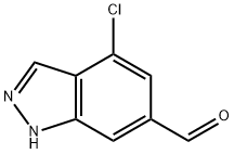 1H-Indazole-6-carboxaldehyde, 4-chloro- Struktur
