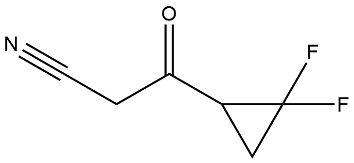 Cyclopropanepropanenitrile, 2,2-difluoro-β-oxo- Struktur