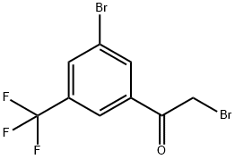 Ethanone, 2-bromo-1-[3-bromo-5-(trifluoromethyl)phenyl]- Struktur