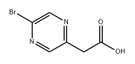 2-Pyrazineacetic acid, 5-bromo- Struktur