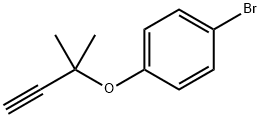 Benzene, 1-bromo-4-[(1,1-dimethyl-2-propyn-1-yl)oxy]- Struktur