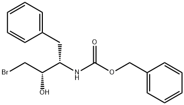 Carbamic acid, [(1S,2S)-3-bromo-2-hydroxy-1-(phenylmethyl)propyl]-, phenylmethyl ester (9CI) Struktur