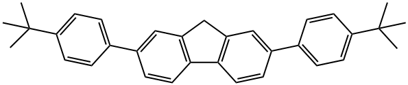 9H-Fluorene, 2,7-bis[4-(1,1-dimethylethyl)phenyl]- Struktur