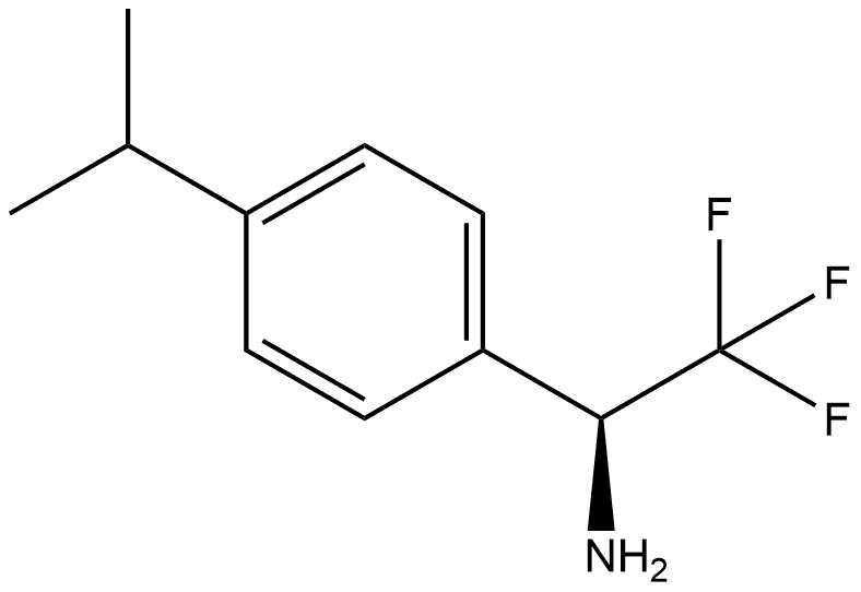 (S)-2,2,2-trifluoro-1-(4-isopropylphenyl)ethanamine Structure
