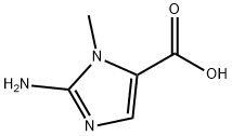 1H-Imidazole-5-carboxylic acid, 2-amino-1-methyl- Struktur