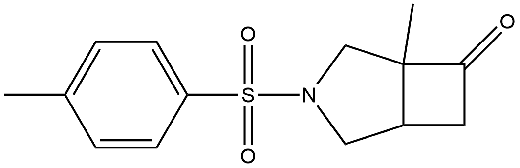 Cis-5-Methyl-3-(toluene-4-sulfonyl)-3-aza-bicyclo[3.2.0]heptan-6-one Structure