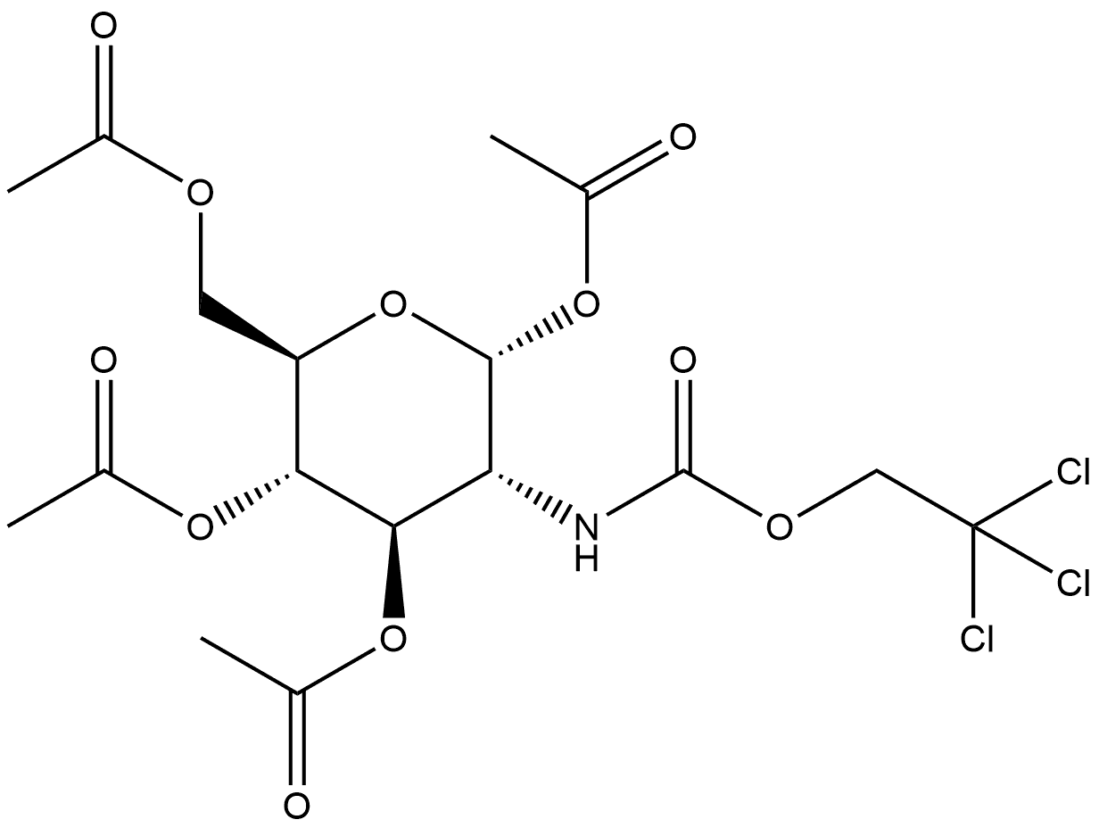 α-D-Glucopyranose, 2-deoxy-2-[[(2,2,2-trichloroethoxy)carbonyl]amino]-, 1,3,4,6-tetraacetate